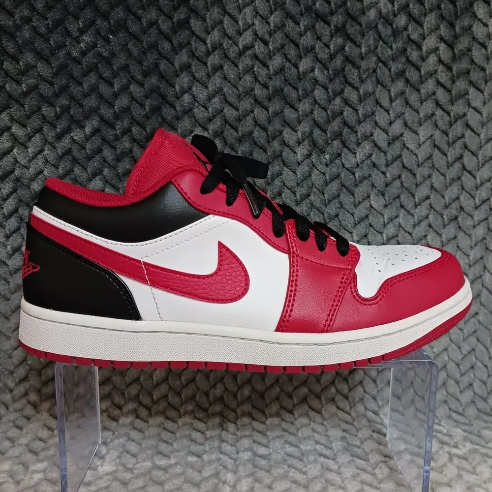 Air Jordan 1 Low Reverse Black Toe Men's Sneakers Shoes Size 8.5